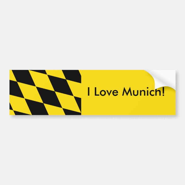 Flagga München, Tyskland Bildekal (Framsidan)