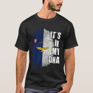 Flagga My Dna Azres Portugal Patriotic Portuge T Shirt