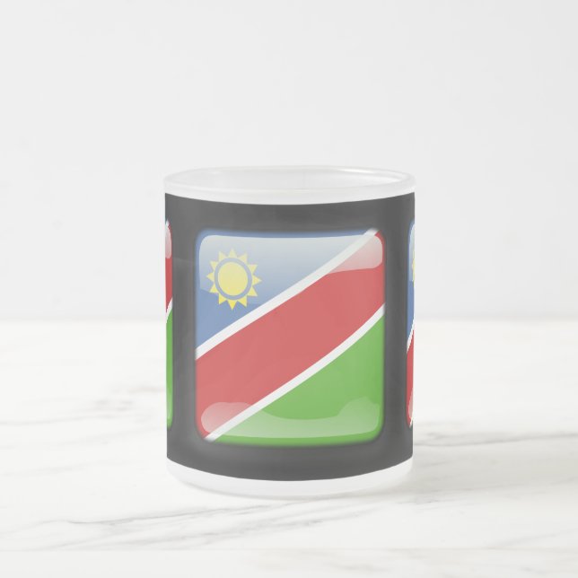 Flagga Namibia Frostad Glasmugg (Center)