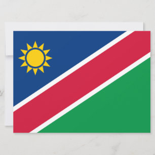 Flagga Namibia (södra Afrikan) Kort