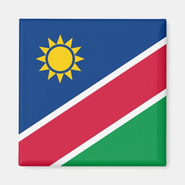 Flagga Namibia (södra Afrikan) Magnet (Framsidan)