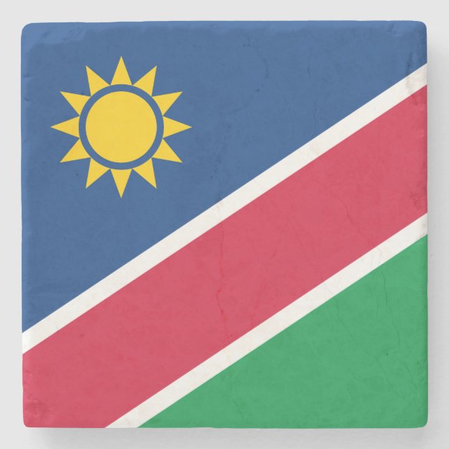 Flagga Namibia (södra Afrikan) Stenunderlägg (Framsidan)