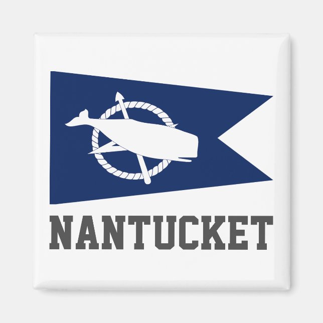 Flagga Nantucket, Massachusetts Magnet (Framsidan)