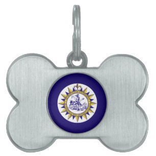 Flagga Nashville, Tennessee Pet ID Tag ID-bricka Husdjur