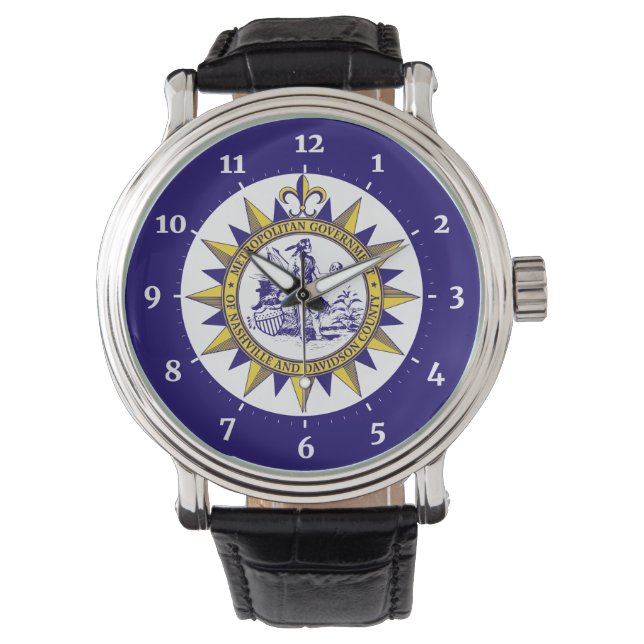 Flagga Nashville, Tennessee Watch Armbandsur (Framsida)