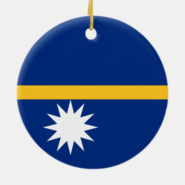Flagga Nauru Ornament (Baksidan)