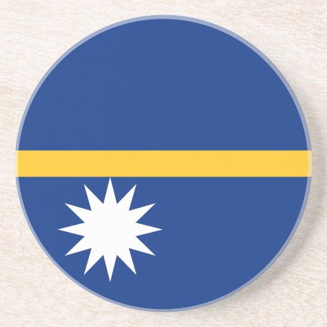 Flagga Nauru Underlägg Sandsten (Framsidan)