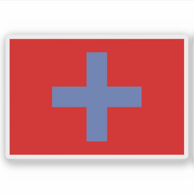 Flagga Ndongo (Angola) Klistermärken (Framsida)