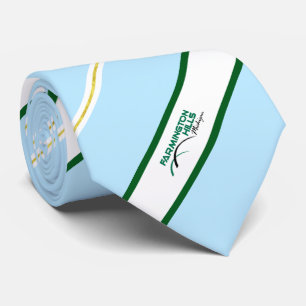 Flagga Neck Tie i staden Farmington Backe (Michiga Slips