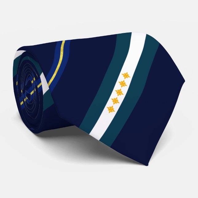 Flagga Neck Tie, Väster Virginia Slips (Rullad)