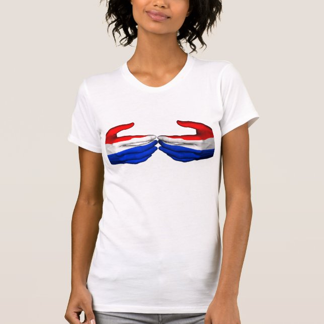 Flagga Nederländerna Tee Shirt (Framsida)