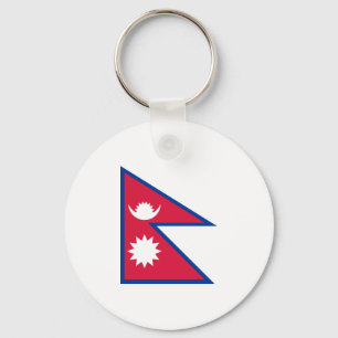 Flagga Nepal Keychain Nyckelring