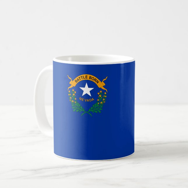 Flagga Nevada Kaffemugg (Framsida vänster)