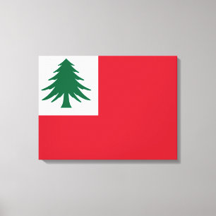 Flagga New England Canvastryck