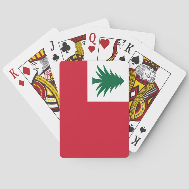 Flagga New England Casinokort (Baksidan)