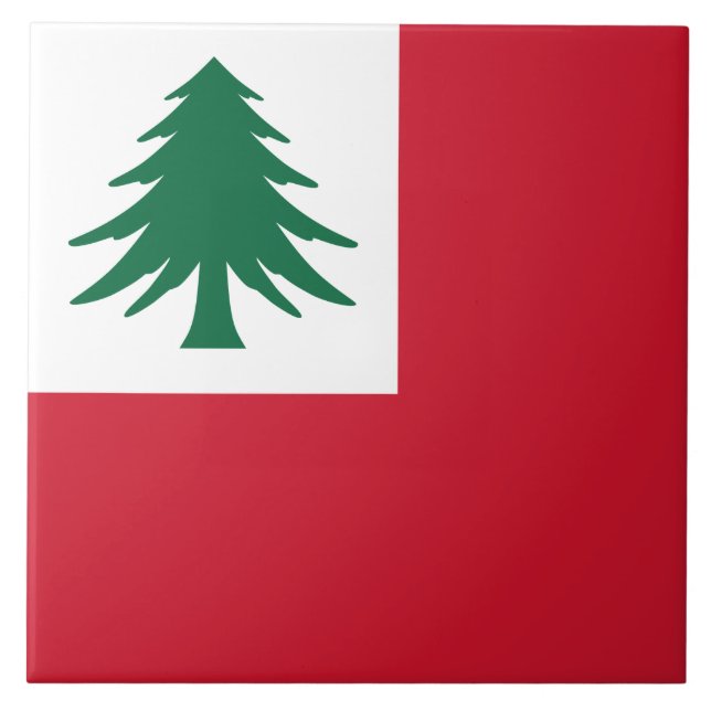 Flagga New England Kakelplatta (Framsidan)