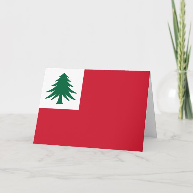 Flagga New England Kort (Framsida)