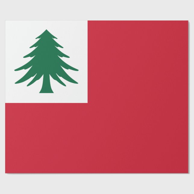 Flagga New England Presentpapper (Platt)