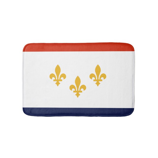 Flagga New Orleans, Louisiana Bathroom Mat Badrumsmatta (Framsidan)