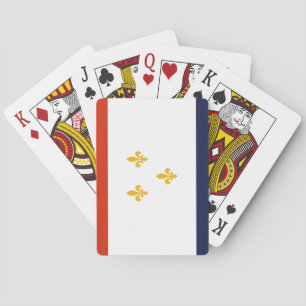 Flagga New Orleans (Louisiana, Förenta staterna) Casinokort