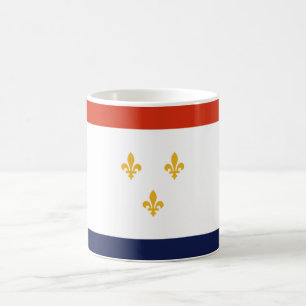 Flagga New Orleans (Louisiana, Förenta staterna) Kaffemugg