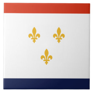 Flagga New Orleans (Louisiana, Förenta staterna) Kakelplatta