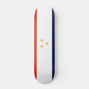 Flagga New Orleans (Louisiana, Förenta staterna) Mini Skateboard Bräda 18,5 Cm