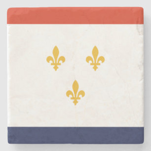 Flagga New Orleans (Louisiana, Förenta staterna) Stenunderlägg