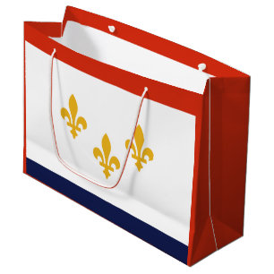 Flagga New Orleans, Louisiana Large Gift Bag