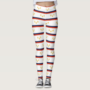 Flagga New Orleans, Louisiana Leggings
