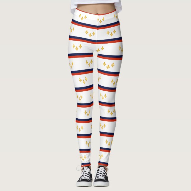 Flagga New Orleans, Louisiana Leggings (Framsida)