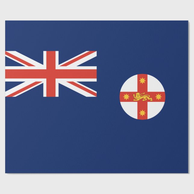 Flagga New South Wales (Australian State) Presentpapper (Platt)