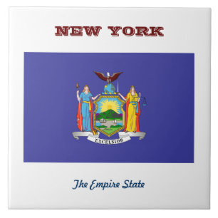 Flagga New York Kakelplatta
