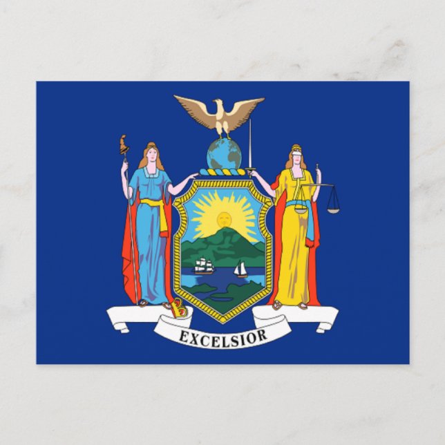 Flagga New York Vykort (Framsida)