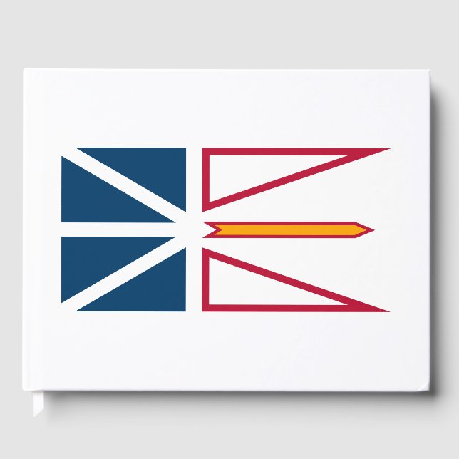 Flagga Newfoundland and Labrador (Kanada) Gästböcker (Framsida)