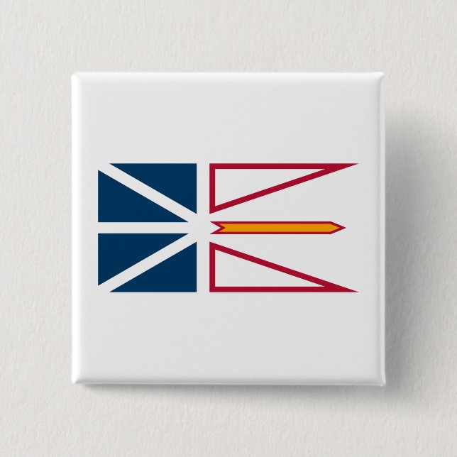 Flagga Newfoundland and Labrador (Kanada) Knapp (Framsida)