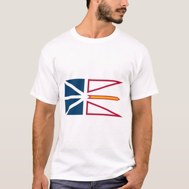 Flagga Newfoundland and Labrador (Kanada) T Shirt (Framsida)