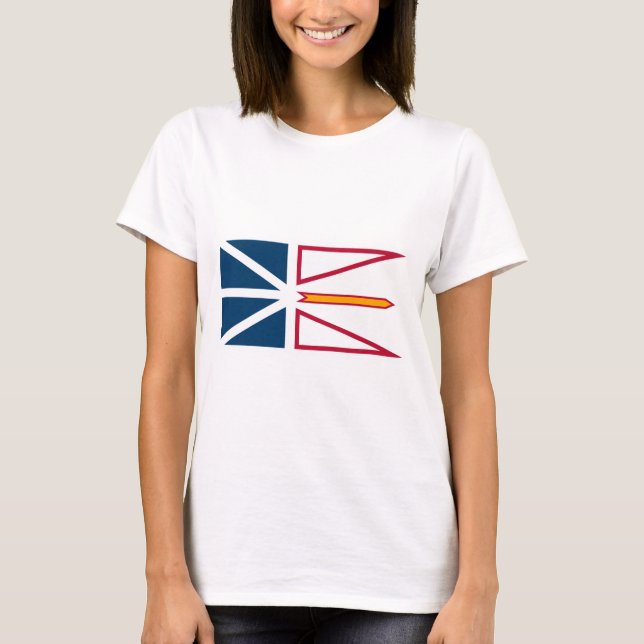Flagga Newfoundland and Labrador (Kanada) T Shirt (Framsida)