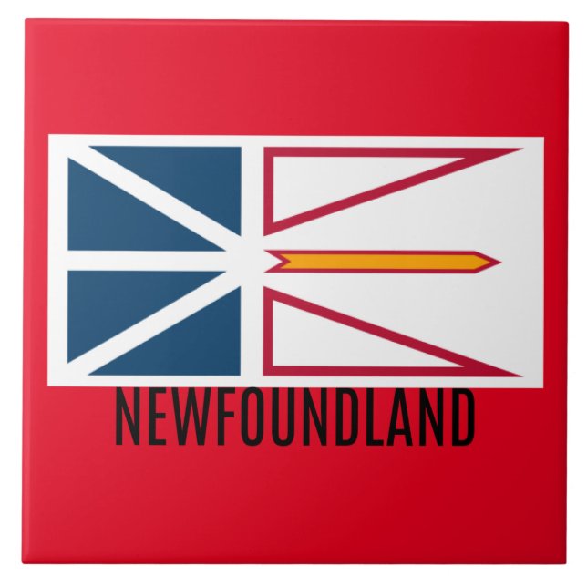Flagga Newfoundland Kakelplatta (Framsidan)