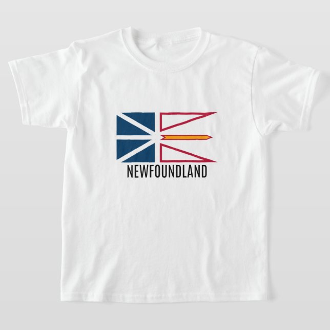 Flagga Newfoundland T Shirt (Laydown)