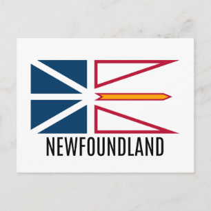 Flagga Newfoundland Vykort