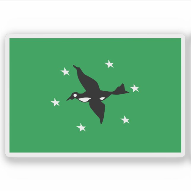 Flagga Ngchesar, Palau Klistermärken (Framsida)