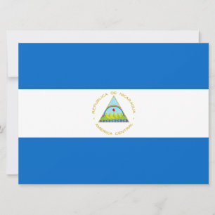 Flagga Nicaragua Kort