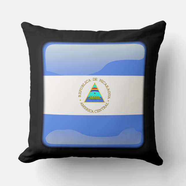 Flagga Nicaragua Kudde (Framsida)