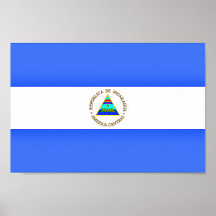 Flagga Nicaragua Poster