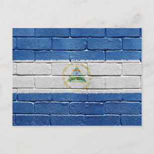 Flagga Nicaragua Vykort