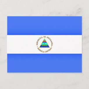 Flagga Nicaragua Vykort