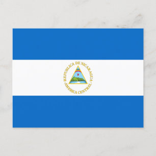 Flagga Nicaragua Vykort