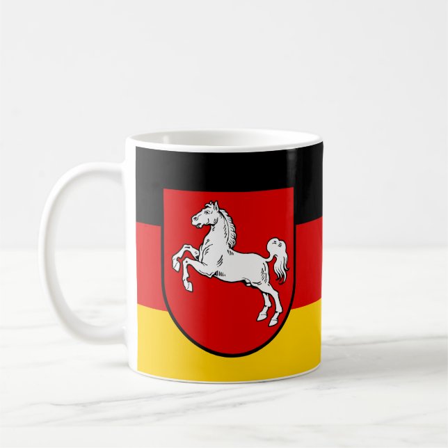 Flagga Niedersachsen Coffee Mugg (Vänster)