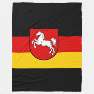 Flagga Niedersachsen Fleece Blanket